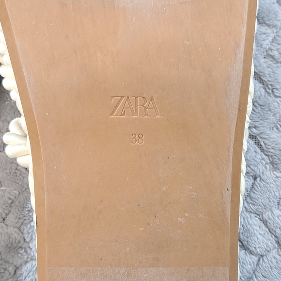 Zara Cream Rope Knot Women's Slides - Picture 4 of 4